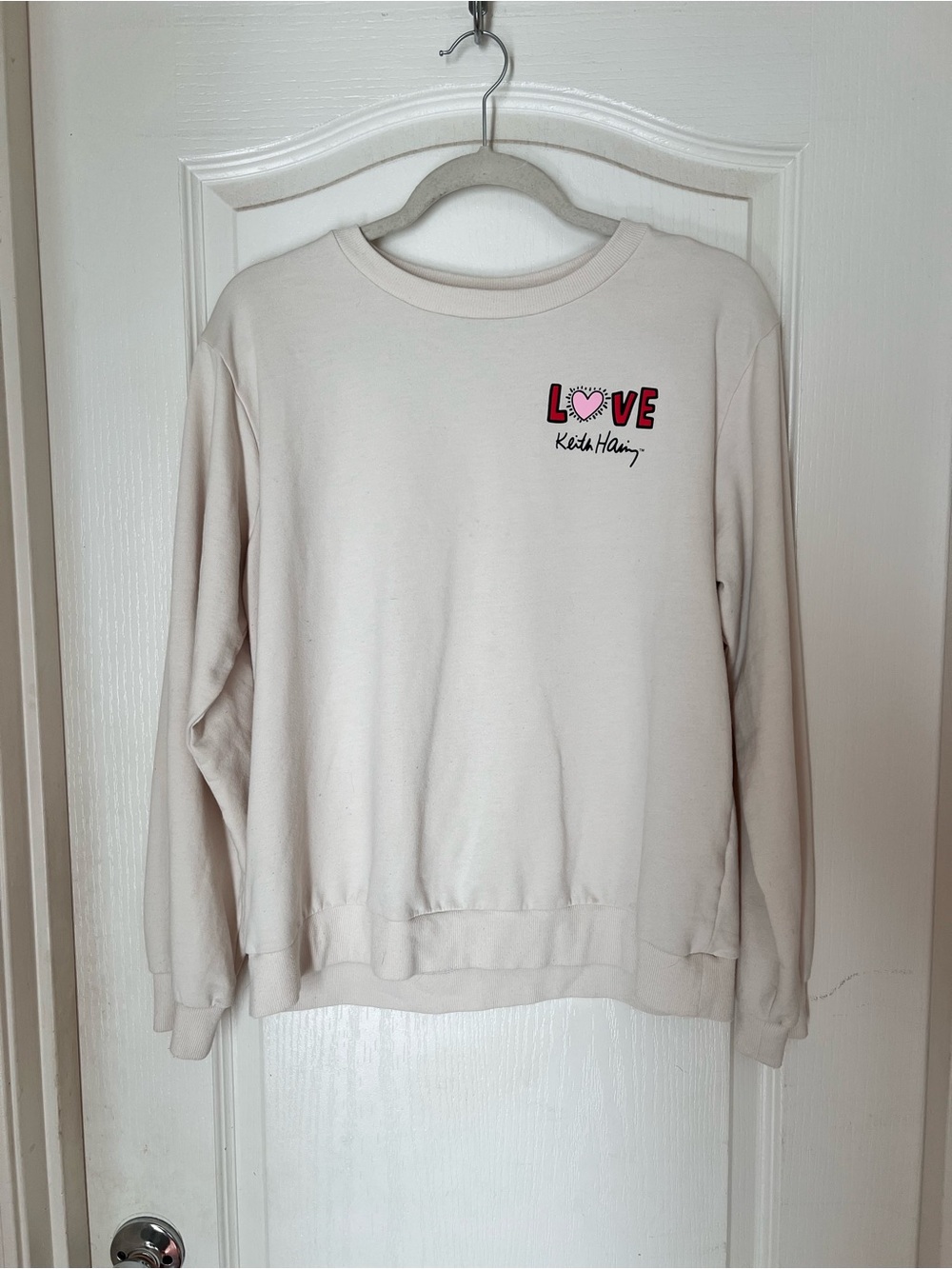 Womens - Keith Haring cream Love sweatshirt